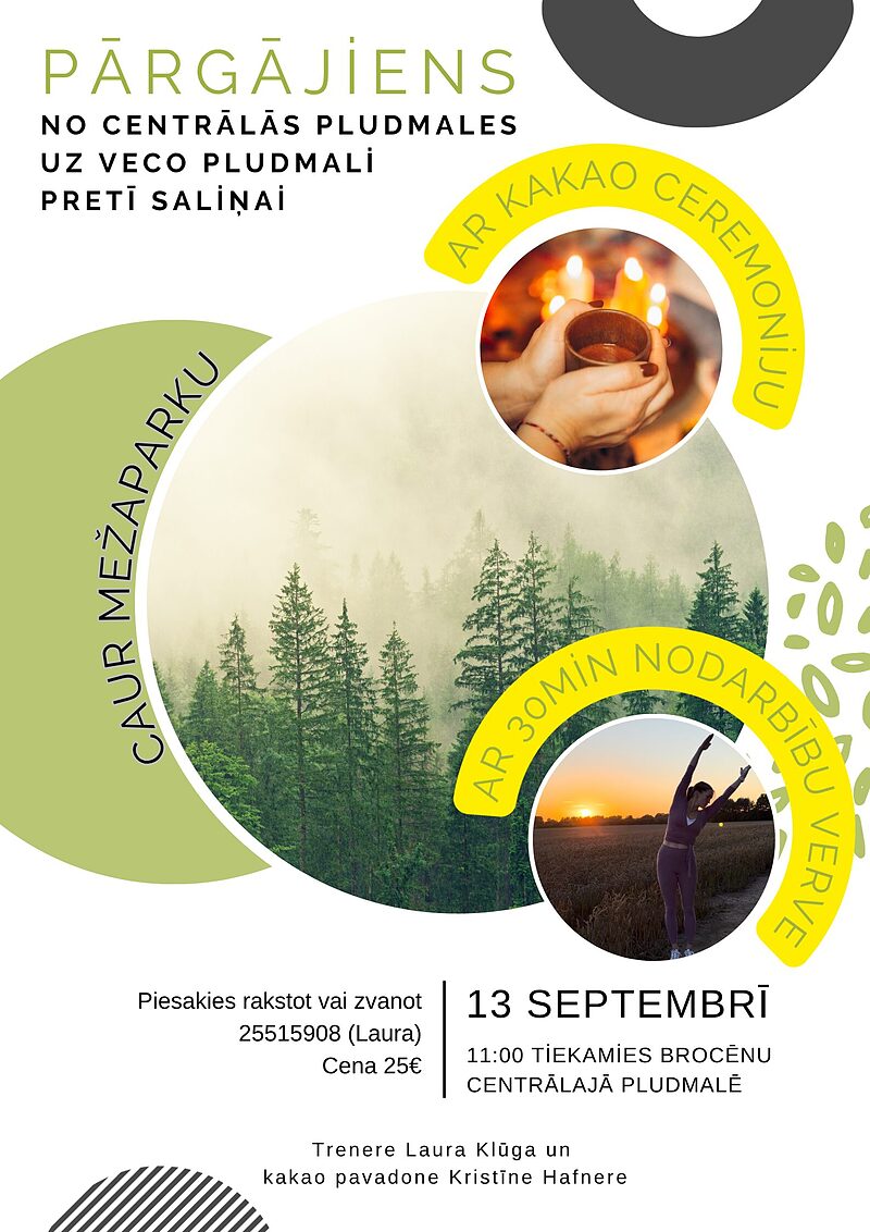 PĀRGĀJIENS AR KAKAO CEREMONIJU UN VERVE RUDENS 2026